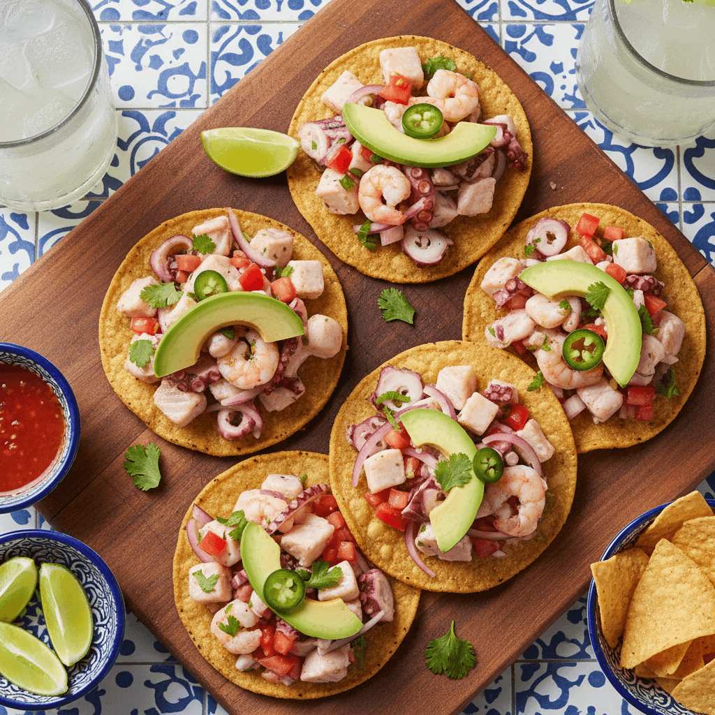 Tostadas de Ceviche